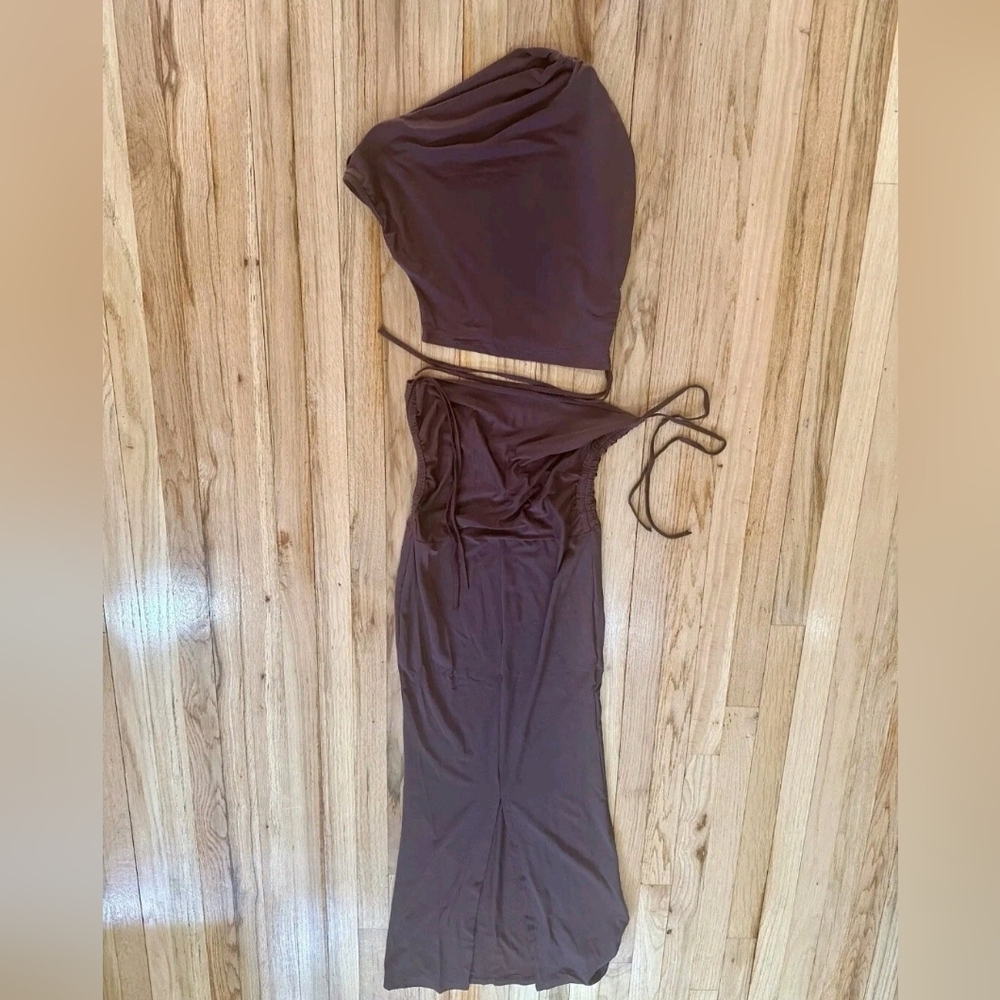 Brown Two-Piece Set